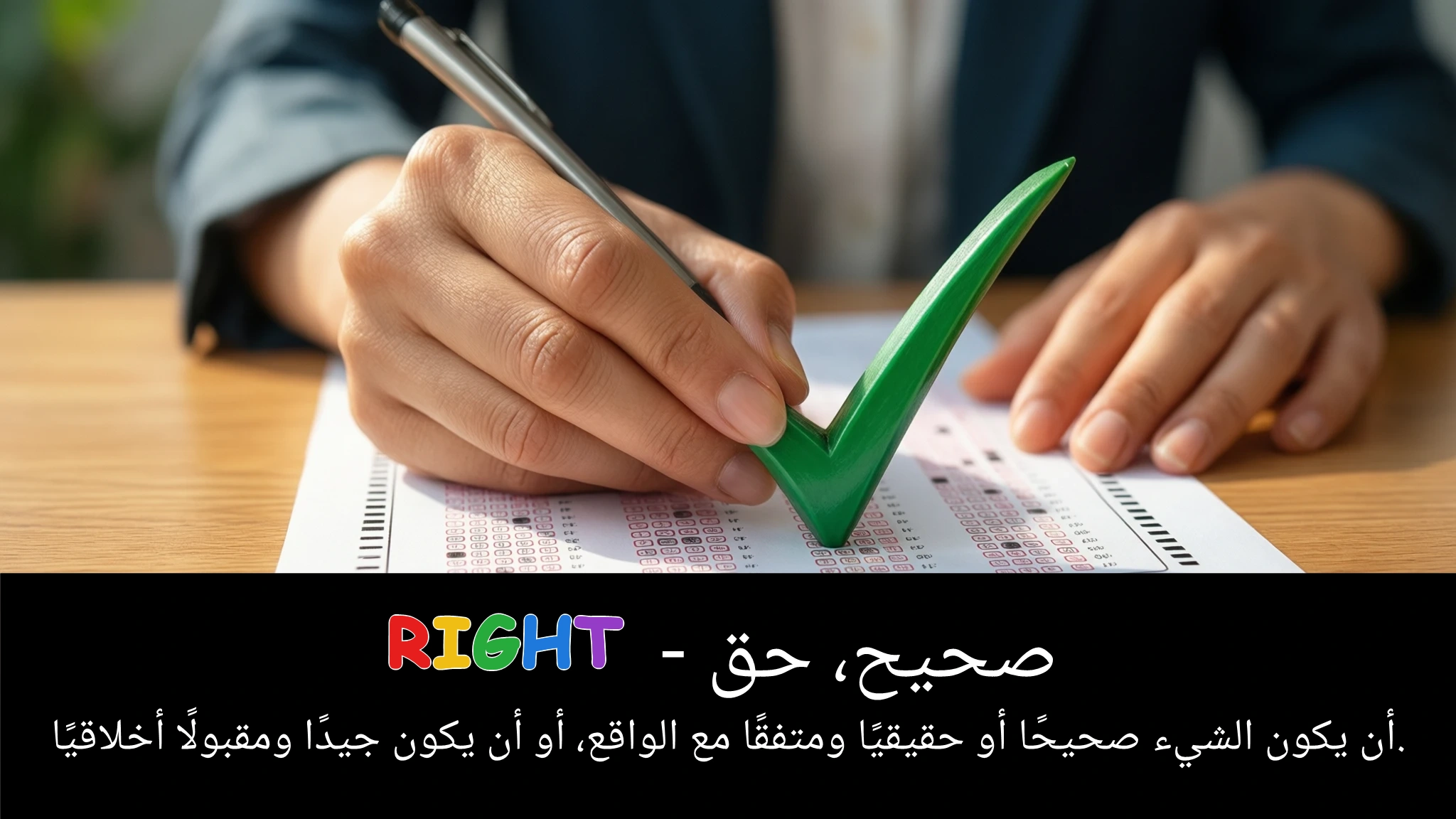 Arabic Illustration for right